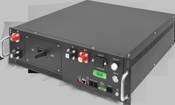 Solução de armazenamento de energia por bateria Master Slave LFP/NMC/LTO BMS 136S 435.2V 125A BMS 3U para UPS ESS