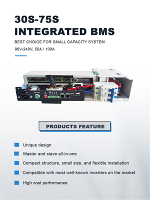 GCE 64S 204.8V 100A BMS integrado para casa Solar LFP Power Solution Bateria Sistema de armazenamento UPS Bateria de íons de lítio