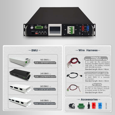 5000 Eventos Record Master Slave All In One Voltage BMS 120V-500V AC/DC Dual Power Supply Preto