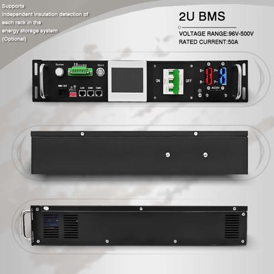 Lifepo4 Bms de alta tensão com contador de relé 45S 144V 50A 2U