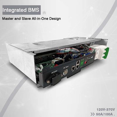 40s Bms integrado para Lifepo4 Bateria 128V 100A 50A Canbus Rs485