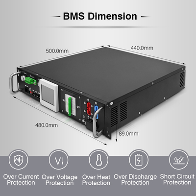 RS485 Sistema de Gestão de Baterias de Lítio Bms 90S 288V 50A Com 12S 15S 16S 24S BMU