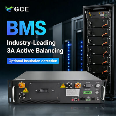 BMS para Rack de Alta Tensão 3U 176S 563,2V 125A para Armazenamento Solar Fotovoltaico, Backup UPS e Microrrede – Suporta Operação em Paralelo, IHM Externa, RS485/CAN/Ethernet, Certificação CE