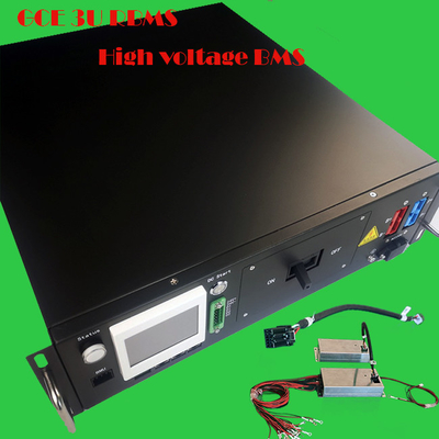 384V 125A Bms Alta Tensão Com 3U Box 3,5 polegadas Display Rs485 CAN Comunicação