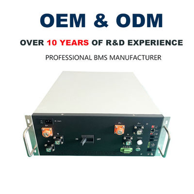Instalação de rack padrão de 19 polegadas BMS de alta tensão com tipo de bateria NMC
